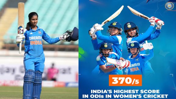India Women Team Record: వన్డేల్లో మహిళల జట్టు సరికొత్త రికార్డు…హైయెస్ట్ టోటల్ నమోదు.. ఎంతంటే?