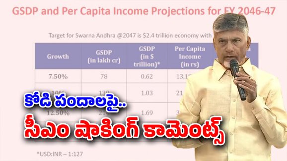 Chandra Babu: సంపద సృష్టిస్తాం.. ప్రజల ఆదాయం పెంచుతాం – రాష్ట్ర వృద్ధి రేటుపై సీఎం చంద్రబాబు ప్రజెంటేషన్