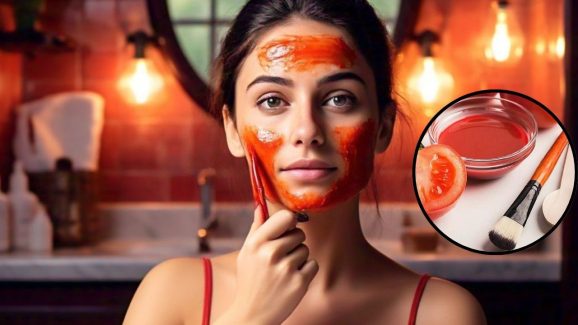 Facial With Tomato: పార్లర్‌కి వెళ్లాల్సిన అవసరమే లేదు.. ఇంట్లోనే ఫేషియల్ చేసుకోండిలా !