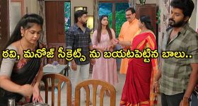 Gundeninda GudiGantalu Today episode: మీనాకు అడ్డంగా దొరికిన బాలు.. బాలుని దారుణంగా తిట్టిన శృతి..