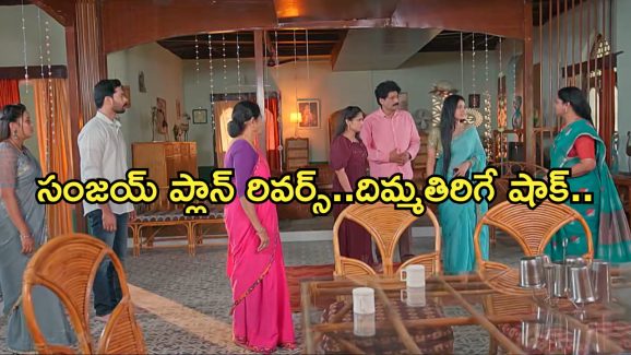 Satyabhama Today Episode : సత్యకు షాకిచ్చిన సంజయ్.. సంధ్య చెంపపగలగొట్టిన సత్య..