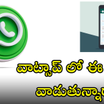 WhatsApp : వాట్సాప్ లో టాప్ ఫీచర్స్ ఎన్నో!