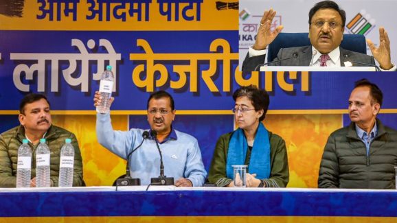 Kejriwal Yamuna water poison: యమునా నది నీటిని ఎన్నికల కమిషనర్ ప్రెస్‌మీట్‌లో తాగాలి.. ఈసీకి కేజ్రీవాల్ సవాల్!