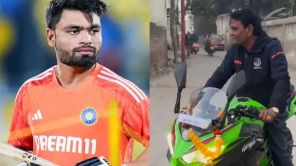 Rinku Singh Father: తండ్రికి రూ.3.19 లక్షల విలువైన బైక్ గిఫ్ట్ ఇచ్చిన రింకూ !
