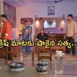 Satyabhama Today Episode : క్రిష్ ప్రేమకు సత్య ఫిదా.. కూతురుకోసం కరిగిన విశాలాక్షి..