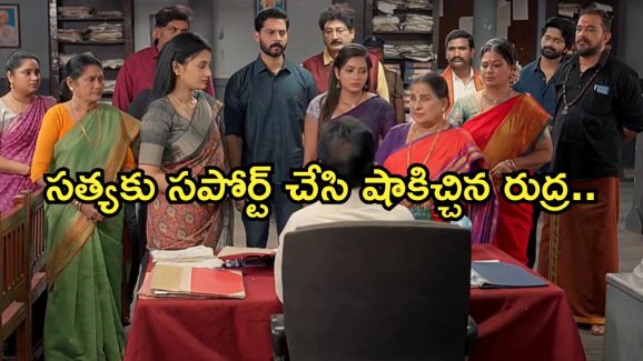 Satyabhama Today Episode : సత్య కోసం క్రిష్ మాస్టర్ ప్లాన్.. ఎన్నికల్లో పోటీకి సత్యకు లైన్ క్లియర్..