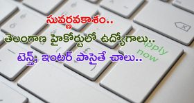 Telangana High court Jobs: సూపర్ న్యూస్.. టెన్త్, ఇంటర్, డిగ్రీ అర్హతతో తెలంగాణ హైకోర్టులో 1673 ఉద్యోగాలు..