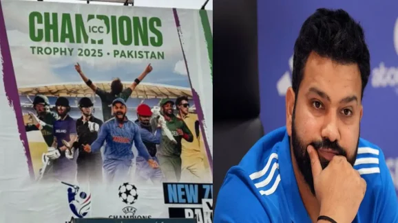 Champions Trophy 2025: రోహిత్ కు అవమానం.. పాకిస్థాన్‌ లో కోహ్లీ కటౌట్లు !