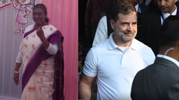 Delhi Elections 2025: ఢిల్లీలో ఓటు వినియోగించుకున్న ముర్ము, రాహుల్, స్వచ్ఛ రాజకీయాలు ఎక్కడంటూ ప్రశ్న
