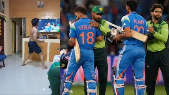 Kohli Fan Reaction: కోహ్లీ సెంచరీ… ఇల్లు పీకి పందిరేసిన కుర్రాడు !