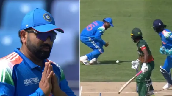 Rohit Sharma: క్యాచ్ మిస్.. దండం పెడుతూ క్షమాపణలు చెప్పిన రోహిత్!