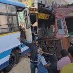 Lorry – Bus Accident: ఆర్టీసీ బస్సును ఢీకొన్న లారీ.. పలువురికి గాయాలు