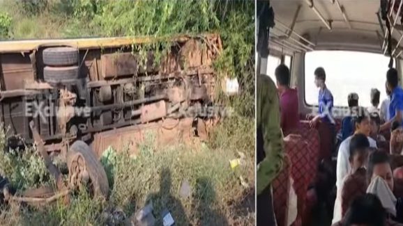 Nellore Bus Accident: నారాయణ స్కూల్‌ బస్సు బోల్తా.. పలువురికి గాయాలు