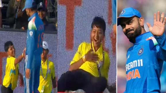 Virat Kohli: షేక్ హ్యాండ్ ఇచ్చిన కోహ్లీ.. గుండెలపై చేయి వేసుకుని కుర్రాడు రచ్చ !