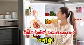 Fridge: పొరపాటున కూడా వీటిని ఫ్రిజ్‌లో పెట్టొద్దు తెలుసా ?
