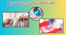 Stains Removal Tips: ఇలా చేస్తే.. తెల్ల బట్టలపై మరకలు ఈజీగా తొలగిపోతాయ్ !