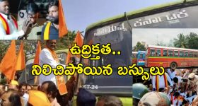 Maharashtra-Karnataka Buses Halt: మహారాష్ట్ర, కర్ణాటక మధ్య భాషా గొడవ.. బస్సు సిబ్బందిపై ఇరువైపులా దాడులు