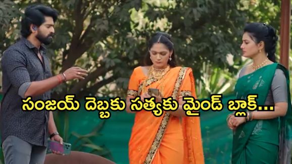 Satyabhama Today Episode : సంధ్య, సంజయ్ ను విడగొట్టే ప్లాన్.. సంజయ్ కు షాకిచ్చిన సత్య..