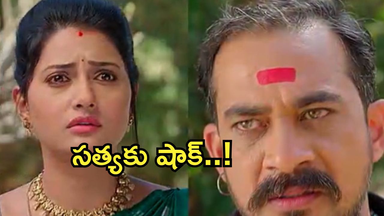 Satyabhama Today Episode : మహాదేవయ్య ఇంటికి కోడలిగా సంధ్య.. ఎన్నికల నుంచి తప్పుకోవాలని సత్యకు వార్నింగ్..