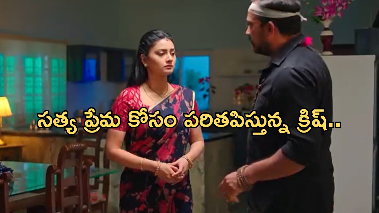 Satyabhama Today Episode : మహాదేవయ్యకు సత్యకు స్ట్రాంగ్ వార్నింగ్.. హర్ష కోసం మైత్రి భారీ స్కెచ్..