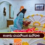 Nindu Noorella Saavasam Serial Today March 4th : ‘నిండు నూరేళ్ల సావాసం’ సీరియల్‌: అంజును చంపబోయిన మనోహరి – రూంలోకి వెళ్లిన మిస్సమ్మ  