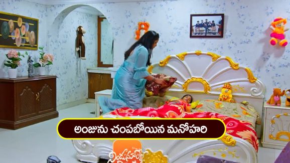 Nindu Noorella Saavasam Serial Today March 4th : ‘నిండు నూరేళ్ల సావాసం’ సీరియల్‌: అంజును చంపబోయిన మనోహరి – రూంలోకి వెళ్లిన మిస్సమ్మ  