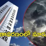 Weather Updates: వాతావరణంలో మార్పులు.. రాగల మూడు రోజులు