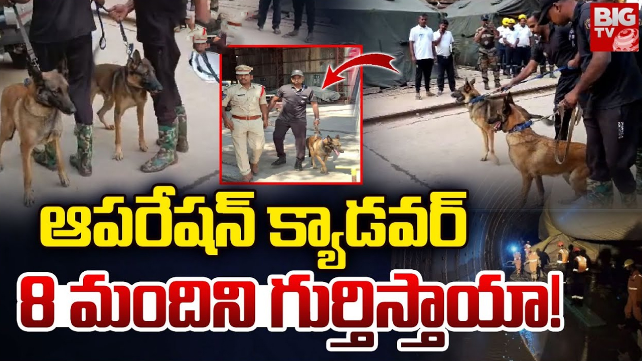 SLBC Tunnel Updates: ఆ 8మంది కోసం.. రంగంలోకి క్యాడవర్ డాగ్స్