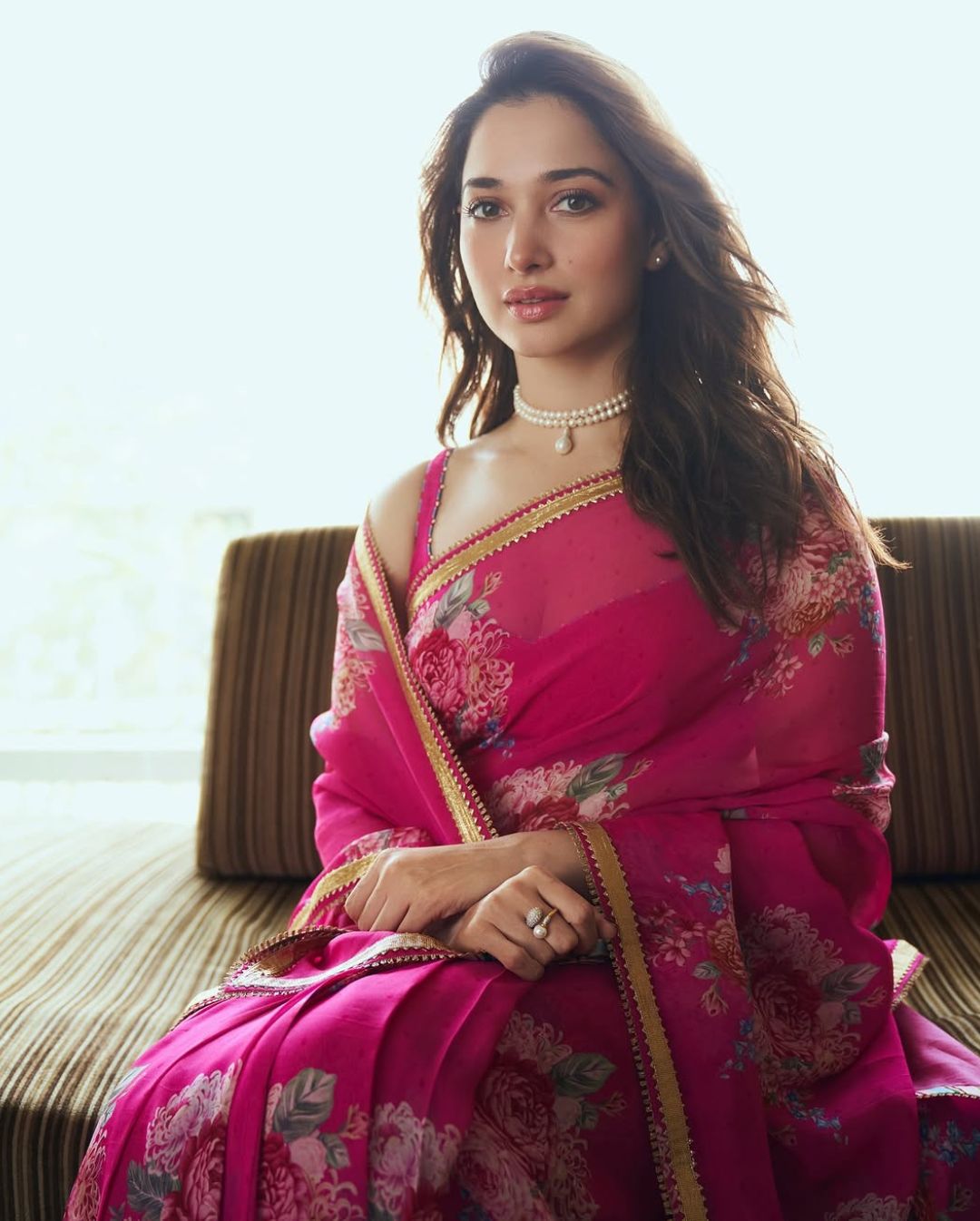 Tamannaah Bhatia: పింక్ శారీలో తమన్నా.. అలనాటి నటిలా ఎంత చక్కగా ఉందో..!