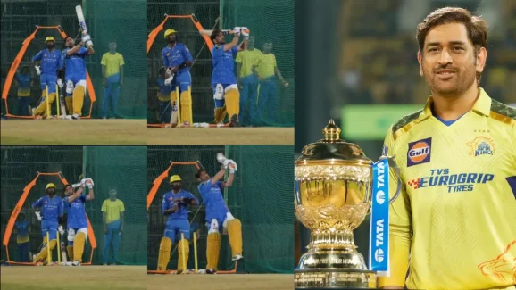 Vintage Dhoni: వేట మొదలుపెట్టిన ధోని.. ప్ట్రాక్టీస్ లో కూడా అన్ని సిక్సులే !