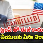 US Embassy Cancel Visa: భారతీయులకు షాకిచ్చిన అమెరికా ఎంబసీ .. 2000 మంది వీసా దరఖాస్తులు రద్దు