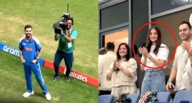 Virat - Anushka: గ్రౌండ్ లోనే కోహ్లీ, అనుష్క రొమాం***టిక్ సైగలు.. ఫిదా కావాల్సిందే !