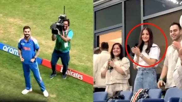 Virat – Anushka: గ్రౌండ్ లోనే కోహ్లీ, అనుష్క రొమాం***టిక్ సైగలు.. ఫిదా కావాల్సిందే !