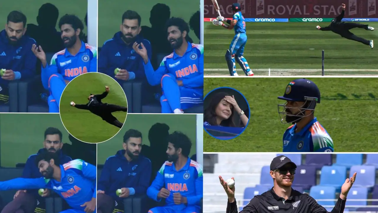 Nz vs Ind:  ఫిలిప్స్ క్యాచ్ అదుర్స్..షాక్ లో అనుష్క శర్మ కోహ్లీ.. కష్టాల్లో టీమిండియా?