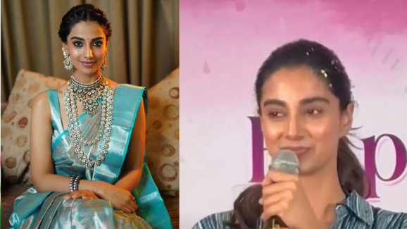 Meenakshi Chowdary : ఫ్యాన్స్ చేసిన పనికి కన్నీళ్లు పెట్టుకున్న మీనాక్షి..  వీడియో వైరల్..