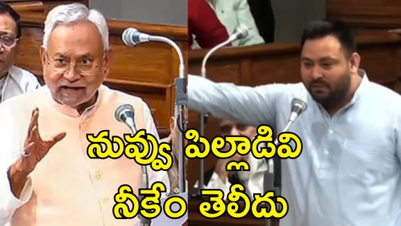 Bihar Assembly CM Nitish Kumar: రాజకీయాల్లో మీ నాన్న నా వల్లే ఎదిగారు.. బిహార్ అసెంబ్లీలో తేజస్వీతో సిఎం నితీష్ వాగ్వాదం
