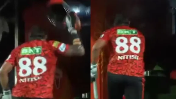 Nitish Kumar Reddy: కట్టలు తెంచుకున్న కోపం.. హెల్మెట్ విసిరేసిన నితీష్.. వీడియో వైరల్!