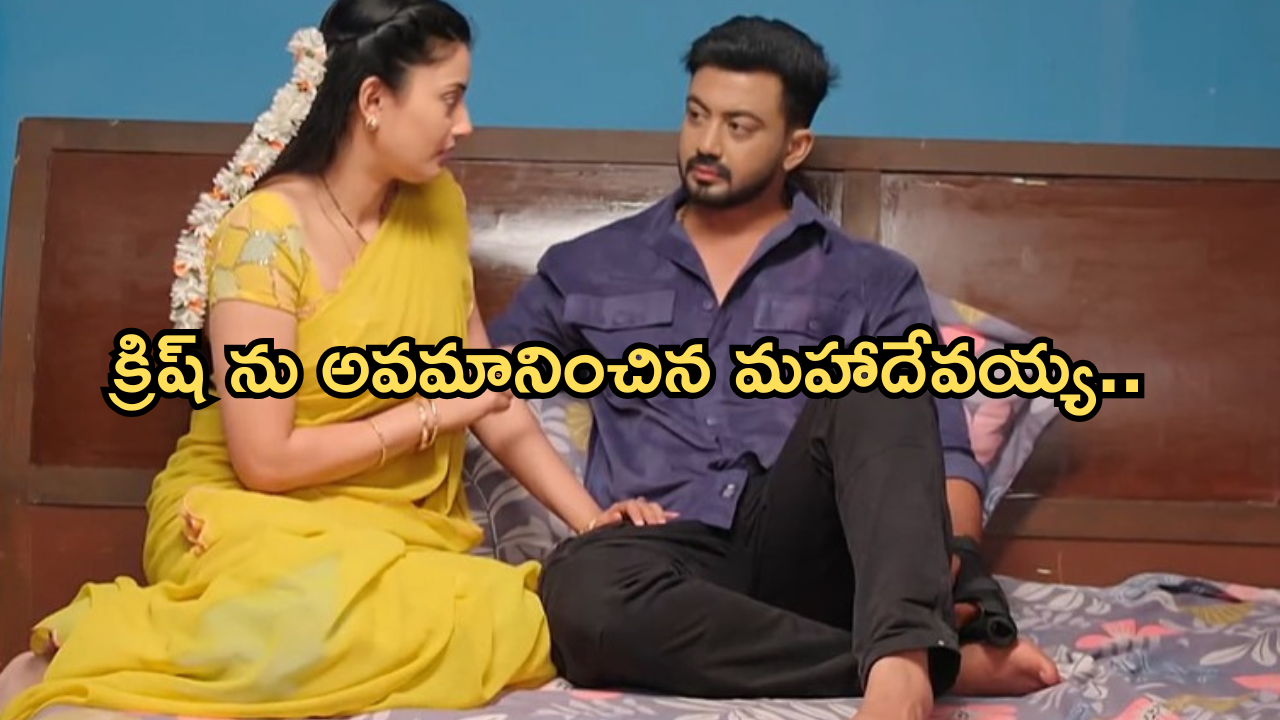 Satyabhama Today Episode : హర్షకు డెడ్ లైన్ పెట్టిన మైత్రి.. క్రిష్ ను గెంటేసిన సంజయ్..