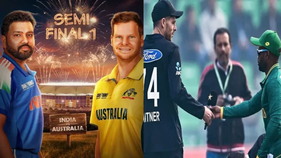 Champions Trophy semis: టీమిండియాకు కొత్త టెన్షన్..ఆస్ట్రేలియాతోనే ఫైట్…సెమీస్ వేదికలు, టైమింగ్స్ ఇవే ?