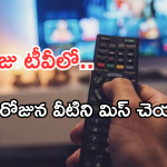 Today Movies in TV : ఈరోజు టీవి ఛానెల్లో వచ్చే సినిమాలు.. ఉగాది స్పెషల్ సినిమాలను డోంట్ మిస్..
