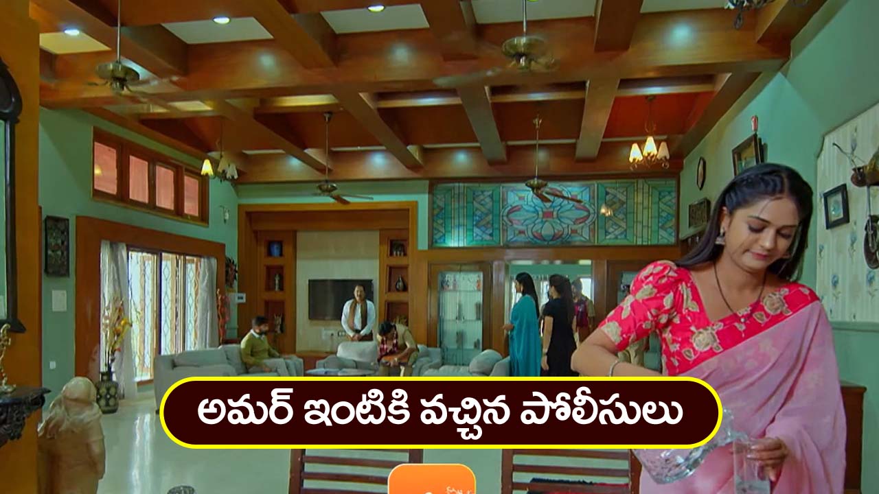 Nindu Noorella Saavasam Serial Today April 24th:‘నిండు నూరేళ్ల సావాసం’ సీరియల్‌: అమర్‌ ఇంటికి పోలీసులు – భయంతో వణికిపోయిన మను