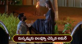 Nindu Noorella Saavasam Serial Today May 1st: ‘నిండు నూరేళ్ల సావాసం’ సీరియల్‌:  ఐ లవ్యూ చెప్పిన అమర్‌ – కూల్‌ అయిపోయిన మిస్సమ్మ
