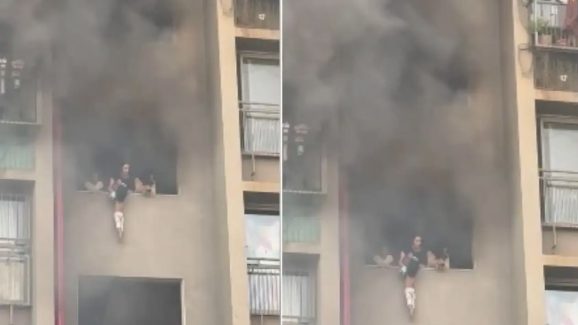 Fire Accident: అపార్ట్‌మెంట్‌లో భారీ అగ్ని ప్రమాదం.. బాల్కానీల నుంచి దూకీ.. దారుణం!