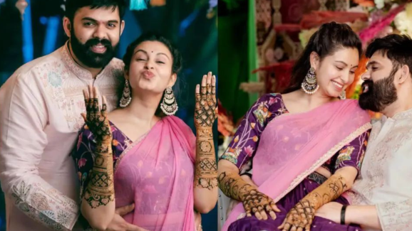 Actress Abhinaya : కాబోయే భర్తతో అభినయ క్యూట్ పోజులు.. మెహందీ వేడుక పిక్స్ వైరల్..