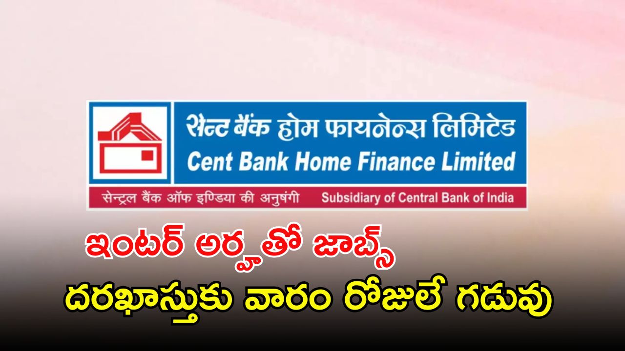 CBHFL Recruitment: ప్రముఖ బ్యాంక్‌లో 212 ఉద్యోగాలు.. ఇంటర్ అర్హతతో ఉద్యోగాలు.. దరఖాస్తుకు వారం రోజులే గడువు