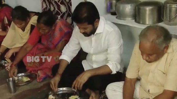 CM Revanth Reddy: సామాన్యుడి ఇంట్లో సీఎం రేవంత్ రెడ్డి భోజనం..