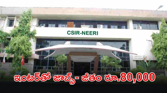 CSIR-NEERI Recruitment: ఇంటర్ పాసైన వారికి బంపర్ ఆఫర్.. ఈ జాబ్ కొడితే నెలకు రూ.80,000 జీతం భయ్యా..