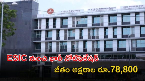 ESIC Recruitment: ఈఎస్ఐసీలో 558 ఉద్యోగాలు.. జస్ట్ ఇంటర్వ్యూతోనే జాబ్.. దరఖాస్తుకు చివరి తేది ఇదే..