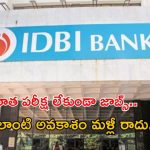 IDBI Jobs: కేవలం ఇంటర్వ్యూ ద్వారానే జాబ్.. కానీ ఈ అర్హతలు ఉండాలి.. రూ.లక్షల్లో జీతాలు