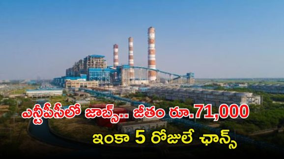 NTPC Recruitment: ఎన్టీపీసీలో ఎగ్జిక్యూటివ్ ఉద్యోగాలు.. జీతం అక్షరాల రూ.71,000, దరఖాస్తుకు 5 రోజులే ఛాన్స్..